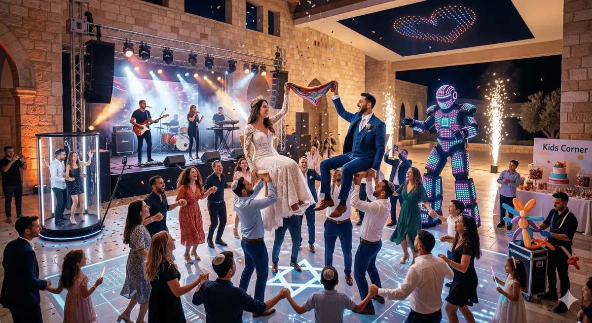 אנימציה לחתונה בישראל: רעיונות מקוריים למסיבה בלתי נשכחת